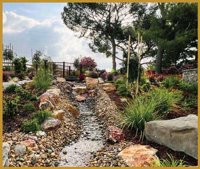 The Woodlands garden stream