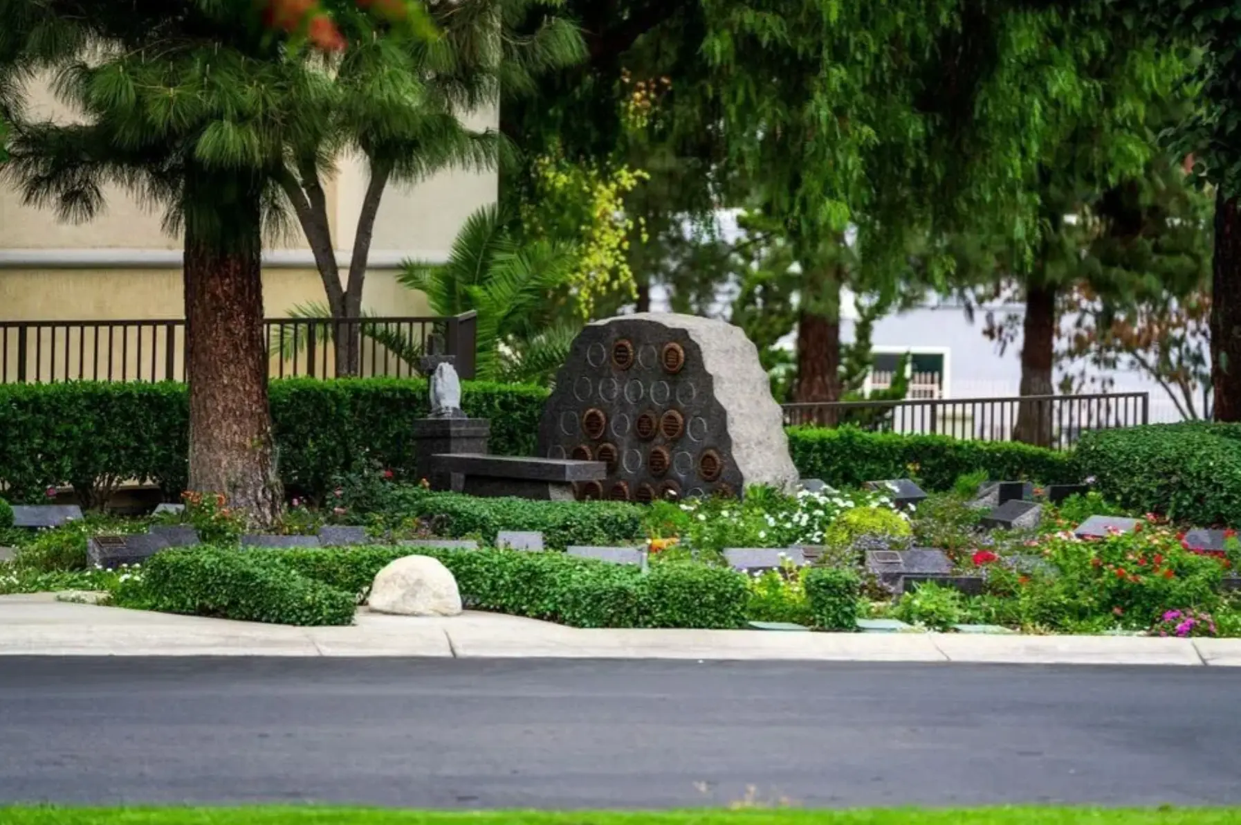 Cremation garden and columbarium